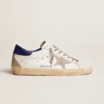 Golden Goose Super-Star with suede star and blue heel tab(Men's) - Image 2