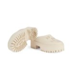 Gucci Platform Perforated G Sandal 'White Rubber' - Image 4