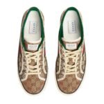 Gucci - Tennis 1977 GG Canvas Beige / Ebony Low Top Sneakers - Image 4