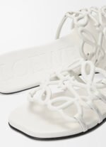 Loewe Petal Anagram leather slides 'All white' - Image 5