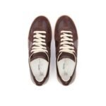 Maison Margiela - Replica leather and suede sneakers - brown - Image 3