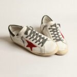Golden Goose Super-Star with red suede star and green leather heel tab(Men's) - Image 3