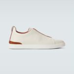 Zegna Triple Stitch leather sneakers WHITE TRIPLE STITCH Off White - Image 2