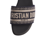 Dway Slide Deep Blue Embroidered Cotton - Image 5