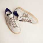 Golden Goose Super-Star with suede star and blue heel tab(Men's) - Image 3