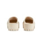 Gucci Platform Perforated G Sandal 'White Rubber' - Image 5