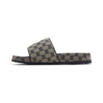 Gucci GG Slide Sandal 'Beige Blue Monogram' - Image 3