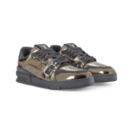 Louis Vuitton LV Trainer Sneakers – Gold / Black - Image 2