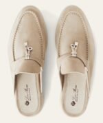 Loro piana Babouche Charms Walk Loafer 'Linen' - Image 4