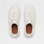 ZEGNA WHITE DEERSKIN TRIPLE STITCH™ SNEAKERS White - Image 4