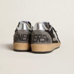 Golden Goose Ball Star in glitter with leather star and metallic leather heel tab(Women's) - Image 5