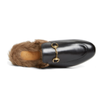 Gucci Princetown Genuine Shearling Loafer Mule 'Black' - Image 4