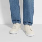 ZEGNA WHITE DEERSKIN TRIPLE STITCH™ SNEAKERS White - Image 7