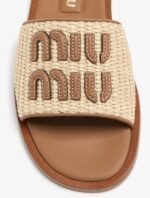 Miu Miu Wmns Slide 'Beige Brandy' - Image 5