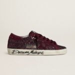 Golden Goose Super-Star LTD in cherry glitter with cherry suede star(Women's) - Image 2