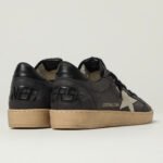 Golden Goose Ball Star in glitter with leather star and metallic leather heel tab Dark Grey Sand(Men) - Image 4