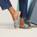 Hermès Oran sandal 'bleu clair' - Image 6