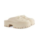 Gucci Platform Perforated G Sandal 'White Rubber' - Image 2