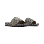 Gucci GG Slide Sandal 'Beige Blue Monogram' - Image 4