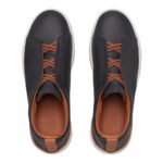 BLACK DEERSKIN TRIPLE STITCH™ SNEAKERS Black - Image 4
