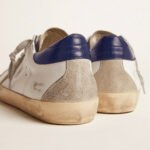 Golden Goose Super-Star with suede star and blue heel tab(Men's) - Image 5