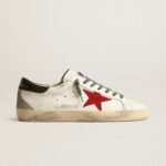Golden Goose Super-Star with red suede star and green leather heel tab(Men's) - Image 2