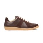 Maison Margiela - Replica leather and suede sneakers - brown