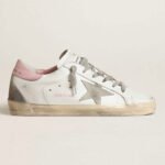 Golden Goose Super-Star with gray suede star and pink leather heel tab(Women's) - Image 2