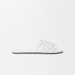 Loewe Petal Anagram leather slides 'All white' - Image 2