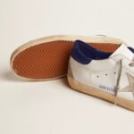 Golden Goose Super-Star with suede star and blue heel tab(Men's) - Image 4