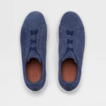 ZEGNA UTILITY BLUE SUEDE TRIPLE STITCH™ SNEAKERS - Image 4