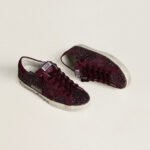 Golden Goose Super-Star LTD in cherry glitter with cherry suede star(Women's) - Image 3