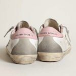 Golden Goose Super-Star with gray suede star and pink leather heel tab(Women's) - Image 5