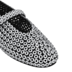 Alaïa Suede Glass-Embellished Ballet Flats - Image 4