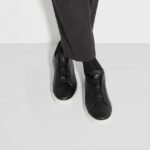 Zegna Triple Stitch leather sneakers BLACK SECONDSKIN TRIPLE STITCH - Image 7