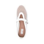 Alaïa Buckle Ballet Flats | White - Image 3