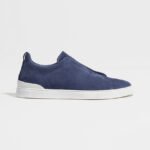 ZEGNA UTILITY BLUE SUEDE TRIPLE STITCH™ SNEAKERS - Image 2