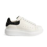 Alexander McQueen Wmns Oversized Sneaker 'White Black Crystal'