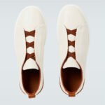 Zegna Triple Stitch leather sneakers WHITE TRIPLE STITCH Off White - Image 6