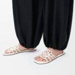 Loewe Petal Anagram leather slides 'All white' - Image 6