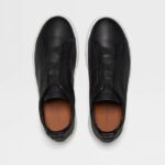 Zegna Triple Stitch leather sneakers BLACK SECONDSKIN TRIPLE STITCH - Image 4