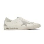 Golden Goose Super-Star in white leather star grey suede back (Women's)