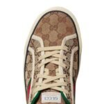 Gucci - Tennis 1977 GG Canvas Beige / Ebony Low Top Sneakers - Image 5
