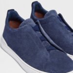 ZEGNA UTILITY BLUE SUEDE TRIPLE STITCH™ SNEAKERS - Image 5