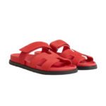 Hermès Chypre sandal 'Rose/Vermillon' - Image 2