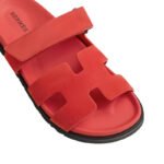 Hermès Chypre sandal 'Rose/Vermillon' - Image 4