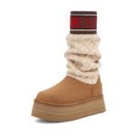 Ugg Classic Sweater Letter Boot 'Chestnut' - Image 3